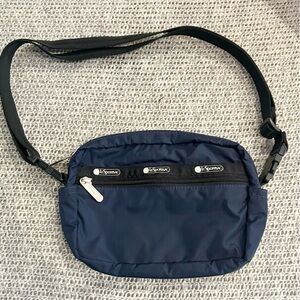 Lesportsac Candace Navy Blue Belt Bag